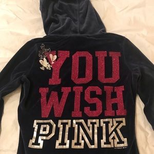 Rare VS Pink Bling Hoodie “You Wish”